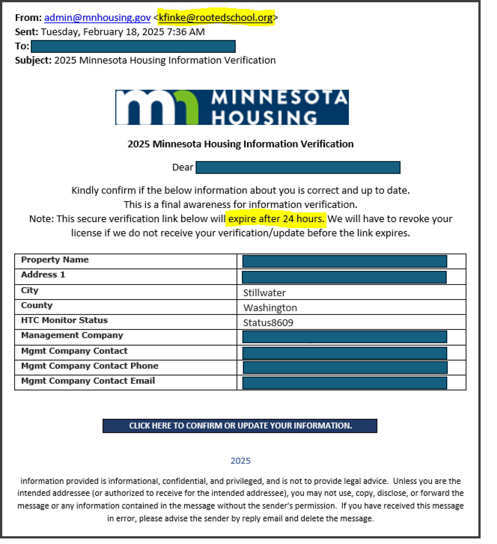 Scammers Impersonate Agency via Email